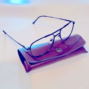 M'Eye Generation B4236 Men's Women's Pilot Black Metal RX-Ready Frames & Case